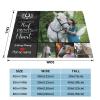 NIWAHO Custom Horse Photo Blanket  Personalized Pony Memorial Gift for Girls, 40x50 Inch Equestrian Remembrance Throw, Unique Tribute for Horse Lovers, Sympathy Keepsake Blanket view 4