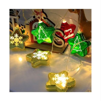 DEFRAT Christmas Decoration, Atmosphere Lighting, Room Decoration, Christmas Tree Hanging Lights, Snowman (Size : Tiny spot)