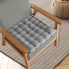 GIFZES Chair Slipcover Solid Color Chair Cushion Wear Resistant Extra Soft Thick Washable Dining Chair Cushion Thickened Seat Pad Throw Pillow Grey 40x40cm view 3