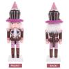 HAKIDZEL Wooden Nutcracker Figurine Puppet Toy Festive Cake Ornament for Home Decor for Holidays and Special Occasions Chic Wooden Soldier Decoration view 2