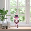HAKIDZEL Wooden Nutcracker Figurine Puppet Toy Festive Cake Ornament for Home Decor for Holidays and Special Occasions Chic Wooden Soldier Decoration view 4
