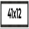 CountryArtHouse 41x12 Frame Black Barnwood Picture Frame Includes UV Acrylic Plexiglass, Acid Free Foam Backing Board and Hanging Hardware view 1