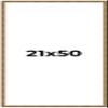 CountryArtHouse 21x50 Frame Gold Solid Wood Picture Frame - Complete Modern Photo Frame Includes UV Acrylic Plexiglass, Acid Free Foam Backing Board and Hanging Hardware view 1