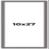 10x27 Frame Slate Blue Distressed Rustic Solid Wood Picture Frame | 0.75 Inch Moulding Width | Includes UV Acrylic Plexiglass, Acid Free Foam Backing Board and Hanging Hardware | Sonoma Collection view 1
