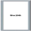 CountryArtHouse 9x26 Frame Blue Solid Wood Picture Frame - Complete Modern Photo Frame Includes UV Acrylic Plexiglass, Acid Free Foam Backing Board and Hanging Hardware view 1