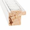CountryArtHouse 10x21 Frame White Scuffed Rustic Solid Wood Picture Frame | 0.75 Inch Moulding Width| Includes UV Acrylic Plexiglass, Acid Free Foam Backing Board and Hanging Hardware view 3