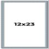 CountryArtHouse 12x23 Frame Blue Solid Wood Picture Frame - Complete Modern Photo Frame Includes UV Acrylic Plexiglass, Acid Free Foam Backing Board and Hanging Hardware view 1