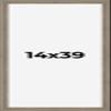 CountryArtHouse 14x39 Frame Gray Barnwood Picture Frame Includes UV Acrylic Plexiglass, Acid Free Foam Backing Board and Hanging Hardware view 1