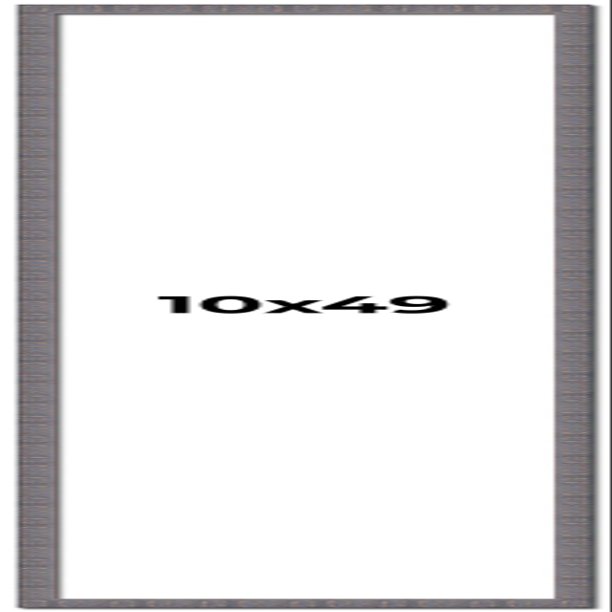 10x49 Frame Slate Blue Distressed Rustic Solid Wood Picture Frame | 0.75 Inch Moulding Width | Includes UV Acrylic Plexiglass, Acid Free Foam Backing Board and Hanging Hardware | Sonoma Collection
