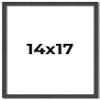 CountryArtHouse 14x17 Frame Brown Solid Wood Picture Frame - Complete Modern Photo Frame Includes UV Acrylic Plexiglass, Acid Free Foam Backing Board and Hanging Hardware view 1