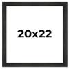 CountryArtHouse 20x22 Frame Black Barnwood Picture Frame Includes UV Acrylic Plexiglass, Acid Free Foam Backing Board and Hanging Hardware view 1