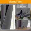 Hoeflife Room Divider Curtains Blackout Floor to Ceiling Curtain with Hook Wall Mount Sliding Door Curtains Ceiling Mount Extra Wide Curtain Wall Divider for Room Separation (Grey, W120 x H84 Inch) view 4