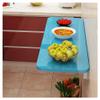 Laundry Floating Folding Table, Wood Wall Mounted Folding Table, fold down table, Folding Kitchen Table, Drop Leaf Dining Stable Sturdy Table With Bracket, Wall Shelf Computer Desks Workstations ( Col view 1