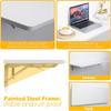 Laundry Floating Folding Table, Wood Wall Mounted Folding Table, fold down table, Folding Kitchen Table, Drop Leaf Dining Stable Sturdy Table With Bracket, Wall Shelf Computer Desks Workstations ( Col view 4