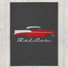 JG Infinite 1956 Chevy Bel Air Red Antique Car Collector Cars 56 Belair Throw Blanket view 1