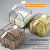 VINGAA Seasoning Box,Plastic Spice Jars,Spice Containers with Spoon,Self Adhesive Wall Mounted Seasoning Containers,Drawer Seasoning Jars,Spice Containers with Labels,for Salt,Chili,Sugar,Cumin view 4
