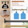HDYZJQ Laundry Room/Wardrobe Closet Rod, Detachable Wall Mounted Closet Bar, Garment Bar with 2 Flange Sockets, 20/28/32/38/40/46/50/56 Inch Long(Silver,28in/71cm) view 4