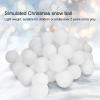 MUNEFE 0Pcs 7cm Christmas Snow, Indoor Snow Fiht Set, Liht Christmas Snow Decorations for Winter Holiday Decorations view 3