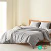 Comfort Spaces Light Grey King Duvet Cover Set - 3 Pieces Breathable Dotted Weave Texture Duvet Sets, Modern Farmhouse Boho Duvet Cover & Sham, All Season Microfiber King Bed Set, King/Cal King view 2