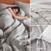 Comfort Spaces Light Grey King Duvet Cover Set - 3 Pieces Breathable Dotted Weave Texture Duvet Sets, Modern Farmhouse Boho Duvet Cover & Sham, All Season Microfiber King Bed Set, King/Cal King view 4