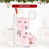 WURTON Christmas Stocking Llama Xmas Stocking for Party Decor Family Holiday Hanging Stocking view 4