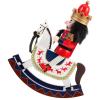 SEWACC Wooden Nutcracker 30CM Christmas Nutcracker Figures on Christmas Traditional Wooden Santa Nutcracker Ornaments for Shelves Tables view 1