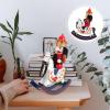 SEWACC Wooden Nutcracker 30CM Christmas Nutcracker Figures on Christmas Traditional Wooden Santa Nutcracker Ornaments for Shelves Tables view 2