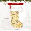 WURTON Christmas Stocking Cute Cartoon Sloths Xmas Stocking for Party Decor Family Holiday Hanging Stocking view 4