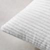 AMAIR 2PCS Solid Decorative Cushion Cover, Striped Throw Pillow Cover,Modern Corduroy Couch Cushion Cover for Home Decor, Pillow Insert Not Include (White,50x50cm) view 2