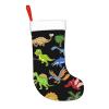 WURTON Christmas Stocking Cartoon Dinosaur Images Xmas Stocking for Party Decor Family Holiday Hanging Stocking view 2