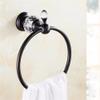 GROWBY Bathroom Hardware Set Crystal and Brass Towel Rack Paper Holder Towel Bar Corner Shelf Toilet Brush Holder Bathroom Accessories,Towel Ring view 1