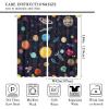 Cartoon Boys Outer Space CurtainKids Galaxy Rocket Colorful Universe Planet Solar System Nebula Space Themed Bedroom Decor Fantastic Curtain Fabric Polyester Set 2 Panels, 84x84 Inches view 2