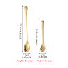 HEXEH Spoons Stainless Steel Coffee Spoon Long Handle Spoon Ice Cream Dessert Spoon Fruit Spoon Stirring Milk Tea Spoon Dessert Spoon (Color : Gold, Size : Small) view 2