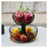 Fruit Basket Fruit Bowl Countertop 2 Tier Fruit Bowl, Large Countertop Metal Fruit Basket For Kitchen Counter, Fruit Storage Racks Fruit Holder For Vegetables, Snacks Fruit Dish Fruit Tray Fruit Holde view 1