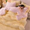 XHCTNN Winter Quilt Full Size, Warm Double Sided Design Fluffy Breathable Comforter Core Bean Velvet Quilt Cotton Fleece Blanket(G,200 * 230cm/4.0kg) view 1