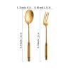 HEXEH Spoons Dessert Spoon Stainless Steel Coffee Spoon Short Handle Golden Spoon Stirring Spoon Delicate Ice Cream Spoon Dessert Spoon (Color : White, Size : Spoon) view 2