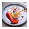 HEXEH Spoons Dessert Spoon Stainless Steel Coffee Spoon Short Handle Golden Spoon Stirring Spoon Delicate Ice Cream Spoon Dessert Spoon (Color : White, Size : Spoon) view 3