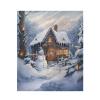ALAZA Merry Christmas Funny Snowman Village Soft Warm Fuzzy Throw Blanket 50" X 60" Fluffy Flannel Lightweight Double Reversible Bed Blanket All Season Use view 1