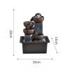 Waterfall Fountain Indoor Small Running Water Fountain Living Room Desktop Circulating Water Decoration Office Decoration Resin Desktop Fountain Decoration Table Top Water Fountain Indoor view 2