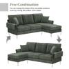 84" Convertible Sectional Sofa, Modern Chenille L-Shaped Sofa Couch with Reversible Chaise Lounge, Fit for Living Room, Apartment(2 Pillows) view 4
