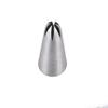 Cake Piping Tips Pastry Nozzles 3 Pcs Rose Cake Decor Tools Flower Icing Piping Nozzle Cream Cupcake Baking Stainless Steel Piping Tips Set Portable view 3