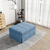 Living Room Bed Room Metal Frame with Blue Linen Fabric Recliner Bed Ottoman view 4