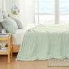 Cozy Bliss Cooling Comforter Twin Size, Cooling Blankets for Hot Sleepers and Night Sweats, Light Mint Green Cream Summer Comforter for Twin Size Bed, Breathable Soft Lightweight Silk Smooth view 4