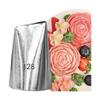 Cake Piping Tips Pastry Nozzle 1pcs Stainless Steel Piping Tips Rose Petal Pastry Nozzles Bag For Cake Decorating Cupcake Cream Piping Nozzle Portable view 1