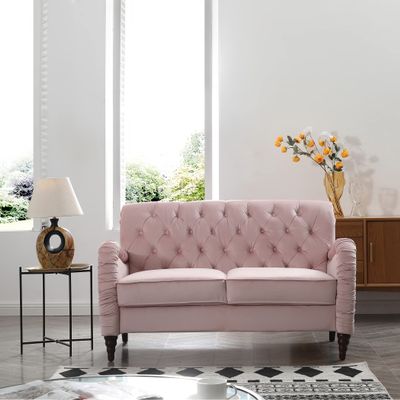 2229,Pink Chesterfield;2 Seater,Modern Sofa