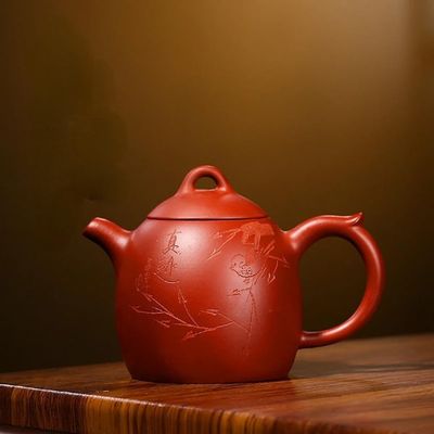 300ml Yixing Teapot Filter Xishi Pot Handmade Chinese Purple Clay Teaware