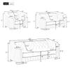 41.5" Velvet Upholstered Accent Sofa,Modern Single Sofa Chair with Thick Removable Seat Cushion,Modern Single Couch for Living Room,Bedroom,or Small Space,Gray view 3