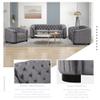 41.5" Velvet Upholstered Accent Sofa,Modern Single Sofa Chair with Thick Removable Seat Cushion,Modern Single Couch for Living Room,Bedroom,or Small Space,Gray view 4
