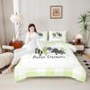 Manfei Xmas Trees Comforter Set Full Size, Green Plaid Grid Snowflake Bedding Set 3pcs for Kids Girls Adults Bedroom Decor, Christmas Theme Down Comforter New Year Quilt Set with 2 Pillowcases view 1