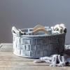 Storage Basket LQ Simple Fabric Woven Handbag Personality Desktop Snacks Dirty Clothes Debris Sorting Box (Size : Style Four) () view 3